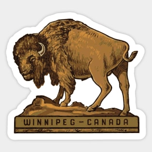 Winnipeg Buffalo Sticker